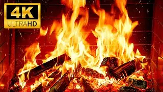 🔥 The Warm January 4K Fireplace | ASMR Crackling Fire Sounds & Relaxing Fireplace Ambience