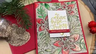 Faux Mosaic Background Using Stencil