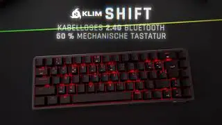 KLIM Shift | Kabellose mechanische Gaming-Tastatur | Klein in der Gr&ouml;&szlig;e, gro&szlig; in den Funktionen
