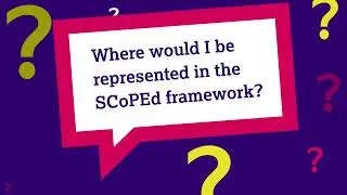 SCoPEd: Where will I be represented in the framework? March 2022