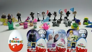 ASMR Kinder Surprise Opening 🍫✨ Frozen 2 & Star Wars Toys | PART 2