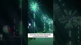 led colorful music sound control firework light