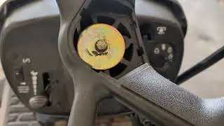 Riding mower steering wheel out of alignment (fix)