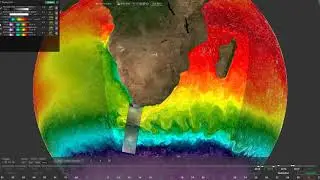 global ocean current and SAR/SST/Chla satellite snapshots