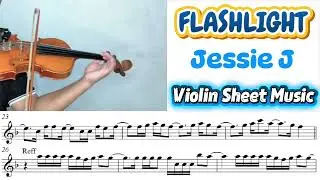Free Sheet || Flashlight - Jessie J || Violin Sheet Music