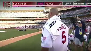 KYLE SCHWARBER FALLS JUST SHORT VS ALBERT PUJOLS IN BONUS TIME | MLB HOME RUN DERBY 2022