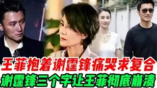 王菲抱着谢霆锋痛哭求复合“我们再试一次好不好？”张柏芝淡淡一句：太晚了，他已经回家了。谢霆锋“对不起”三个字让王菲彻底崩溃#張柏芝#謝霆鋒#謝賢#王菲#謝振軒#謝振南#小Q#Lucas