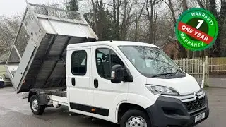 Low mileage crew cab caged tipper for sale - 1 owner with full history & ULEZ FREE