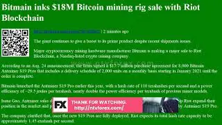 Bitmain inks $18M Bitcoin mining rig sale with Riot Blockchain