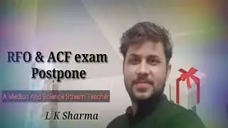 #RPSC   ~   ACF & RFO  Exam Postpone