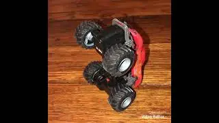 Unboxing Remote control 18 wheeler with 2 monster trucks included..First YouTube Video Ever.