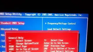 American Megatrends boot setup