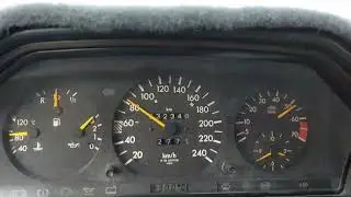 Mercedes W124 1992 300E 3L 12v Slow Acceleration Run #1
