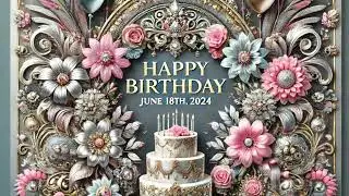 18 June: Happy Birthday Song for 18 June 2024