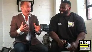 Muscular Development's Giles Tiger meets Time 4 Nutrition Athlete IFBB Pro Bodybuilder Alvin Small