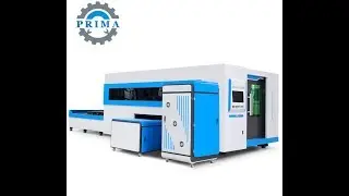 2kw Raycus Full cover cnc fiber laser cutter machine with exchanged table
