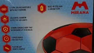 Mirana Hover Football unboxing..........