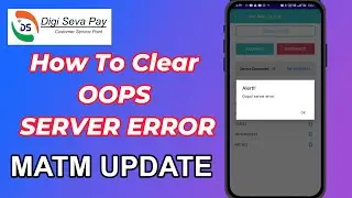 HOW TO CLEAR | MATM SERVER ERROR | SOLVED | DIGISEVAPAY |CSP | 2024