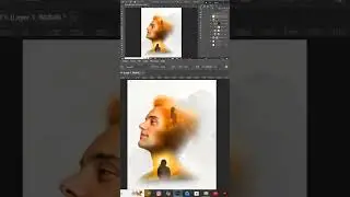 Double Exposure Poster in Photoshop 🔥 Cinematic Effect #shorts #ytshorts  #photoshoptutorial
