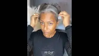 Restyle the V-part grey hair wig Ft. Msgreyt