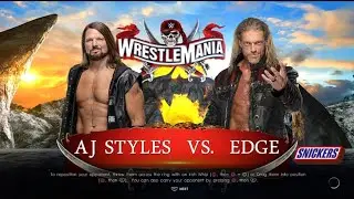 AJ STYLES VS EDGE |WRESTLEMANIA 38 |WWE 2K22