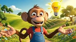 Monkey Funny Fixes Tractor and Plows Beet Field - Farm Work | MonKey Cartoon gmcartoontoys