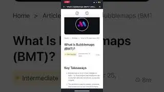 Learn & Earn | Binance | What is Bubblemaps (BMT)? | Earn Free Crypto