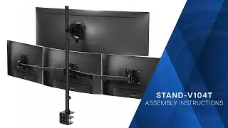 MOUNTUP Quad Monitor Stand MU3007 &ndash; Fully Adjustable 4-Monitor Desk Mount