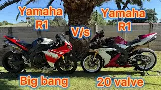 Battle of the big bang vs 20 valve Yamahas 😁