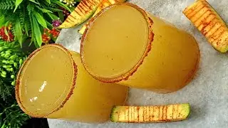 Indian local drink ll Village raw mango summer drink ll Indian traditional raw mango drink recipe 😋