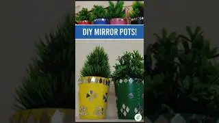 Handmade Colorful Flower pots from Recycled Plastic Glasses #shorts #shortsvideo #MirrorWork