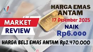 Harga Emas Antam Hari ini Rabu 17 Desember 2025, Naik Rp6.000