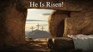 Jesus Crucifixion Resurrection Scenes, Music, Scriptures. Christian Images, the Cross and Empty Tomb