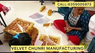 Velvet Chunri |Embroidery Chunri |Chunri in Different Colors |Manufacturer and Wholesaler|Ahmedabad
