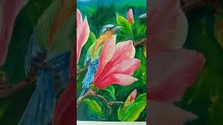 The picture in one breath 🌿❤️#art #artist #artukraine #ukraineartist #ukraineart #watercolornature