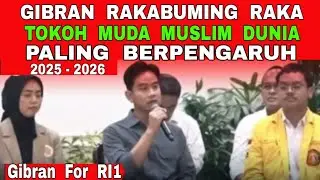 Hebat Gibran Masuk Daftar Tokoh Muda Muslim Paling Berpengaruh di Dunia