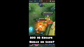 Mobile Legends 200 IQ escape #shorts
