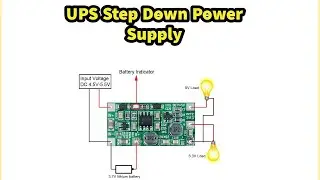UPS Step Down Power Supply Module DC4.5V-5.5V to DC 3.3V/5V Dual Output Buck VoltageConverter