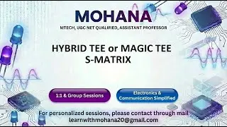 MAGIC TEE OR HYBRID MATRIX S-MATRIX #microwaveengineering #electronicengineering #education.