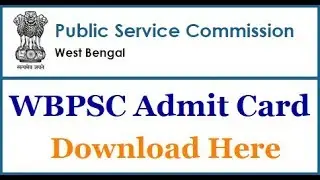 west bengal Public Service Commission WBPSC Fire Operator Admit Card 2017