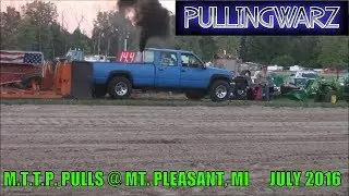ANTHONY FINKBINDER PULLS PRO STREET DIESEL TRUCK CLASS, MTTP PULLS, MT PLEASANT, MI 2016