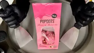 Strawberry Pop dots | prime ice cream rolls | Cack dots ice cream (ASMR)