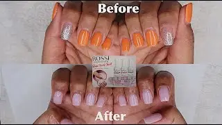 HOW I DO DIP POWDER ON NATURAL NAILS | ROSSI NAILS REVIEW