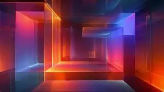 Glowing Abstract Geometry VJ Loop | Free Visuals with Music | EDM DJ Background