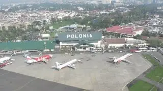 Landing di Bandara POLONIA Medan, Sumatra Utara (kenangan)