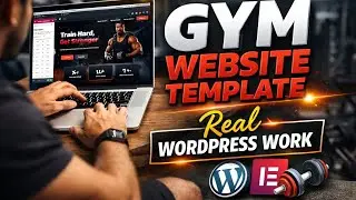 Gym Website Template Design | WordPress + Elementor | Real Work Screen Recording