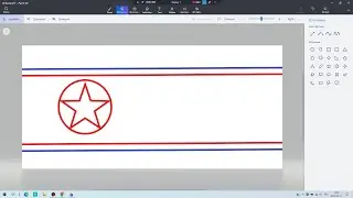 Drawing North Korea Flag