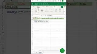 Create calendar in excel ||  #exceltech #youtubeshorts #exceltips #exceleducation#exceltricks #excel