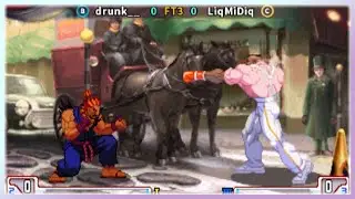[Arcade] Street Fighter3 3rd drunk__ VS LiqMiDiq #retro #capcom #ストリートファイター3