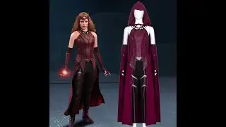 WandaVision Scarlet Witch Cosplay Costume for Your Halloween